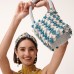 CLOUD BLUE BEATRIX BEADED BAG