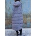 women plus size clothing winter jacket stand collar coats dark gray hooded sleeveless coats