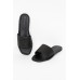 Jethro Black Raffia Slide