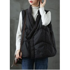 DIY Black fashion Warm Winter Puffer Vest