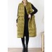 thick yellow green casual outfit casual down jacket stand collar sleeveless winter outwear