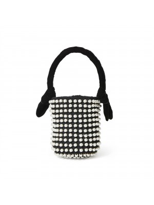 JET BEATRIX PEARL CROCHET BAG